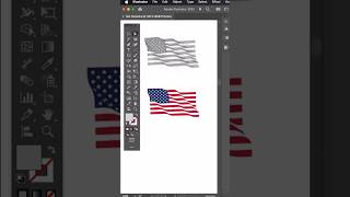 How To Create USA Flag In Illustrator #adobeillustratortipsandtricks #howtocreateflag #viralshorts