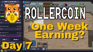 My first seven days playing Rollercoin for free (How much did I earn?)