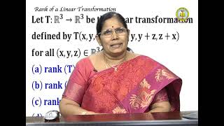 BRAOU UG Mathematics 3rd Year 5th Semester: Rank of a Linear Transformation