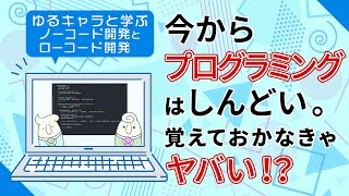 今からプログラミングはしんどい。覚えておかなきゃヤバい！？ノーコード開発とローコード開発【その1】