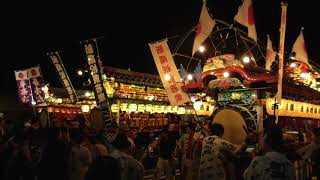 平成30年　原川地区 夏季大祭前山車顔見世　渡り拍子 鷹松