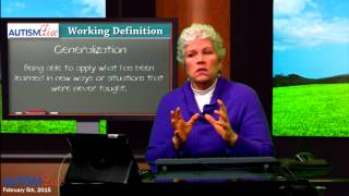 Autism Jargon: Generalization