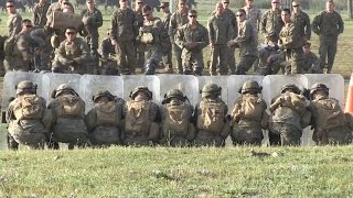 Marines Non-Lethal Weapons Training In Romania