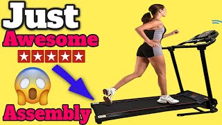 SERENELIFE TREADMILL UNBOXING  ASSEMBLY REVIEW  FULL INSTRUCTION MANUAL PYLE SLFTD18