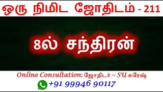 8ல் சந்திரன் – பலன்கள்  | One Minute Astrology | Astro SU Suresh | ஜோதிடம்