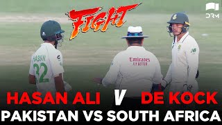 Full Fight Scene Between Hasan Ali & Quinton De Kock | Pakistan vs South Africa | ME2E