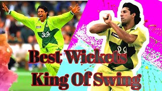Wasim Akram // The King Of Swing // Tops Best Wickets Ever 👌😱👌 // shani Xp