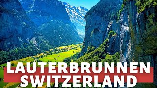 Walking in LAUTERBRUNNEN, Switzerland 4K 60fps UHD | ЛАУТЕРБРУННЕН, ШВЕЙЦАРИЯ