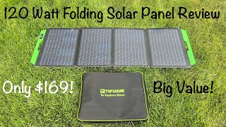 Folding 120 Watt Solar Panel Review from Top Solar | Only $169!