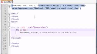 Beginner JavaScript Tutorial -- 19 -- for Loop