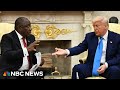 Trump accuses South Africa of 'white genocide' in meeting with country’s president