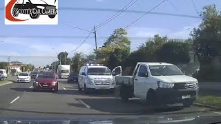 INSTANT KARMA -  impatient Driver Busted By Police