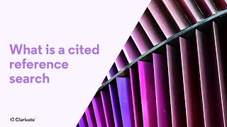 What is a Cited Reference Search?