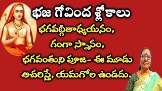 భజగోవింద శ్లోకాలు|శంకరాచార్య | Bhajagovinda slokas | sankaraachaarya DrVAIDEHIGONUGUNTLA