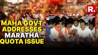 Maratha Quota Showdown: BJP Minister Girish Mahajan, MLA Nitesh Rane Meet Protesters In Jalna