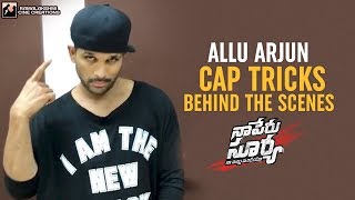 Allu Arjun Cap Tricks | Lover Also Fighter Also Song | Behind The Scenes | NSNI | #FlipItLikeSurya