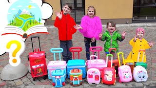 Five Kids Suitcases Song Nursery Rhymes