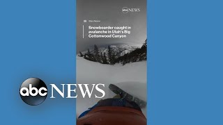Snowboarder caught in Utah avalanche l ABC News