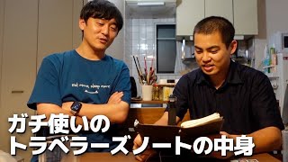 坊っちゃん劇場俳優のトラベラーズノートの使い方を詳しく見せてもらう