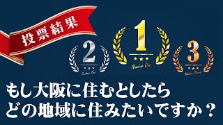 【投票結果】大阪に住むとしたらどの地域に住みたいですか？