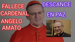 🚨MUERE CARDENAL ANGELO AMATO,💣 ENCARGADO DEL DICASTERIO DEL DEPOSITO DE LA FE Y LA BEATIFICACION 👏💜🙌