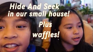 Hide and seek with Mike | making waffles | The Griffiella Family