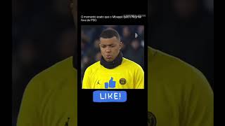 O momento exato que o mbappe quis o ney fora do paris