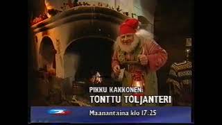 YLE TV2/Tonttu Toljanterin Tarinoita mainos ja Kuulutus 25 .10.1999