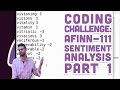 Coding Challenge #44: AFINN-111 Sentiment Analysis - Part 1