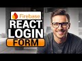 React Login Form With Firebase (𝟮𝟬𝟮𝟲) | BEST FULL GUIDE | NO Yapping, To The Point | FAST & EASY