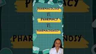 VET PHARMA 1 | Pharmacology vs Pharmacy vs Pharmacognosy | #shorts