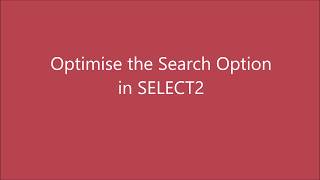 Optimise the data load in select2 | Select box with search option | PHP Tutorial