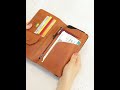 Travel Multi-Functional Passport Bag Men's Document Clips Ultra Thin RFID Passport Wallet