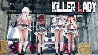 【MMD艦これ】白露改二型でKiLLER LADY　折岸みつコスプレBローアングルVer　歌詞つき