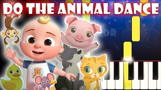 Do The Animal Dance - Cocomelon Nursery Rhymes | Piano Tutorial | Karaoke