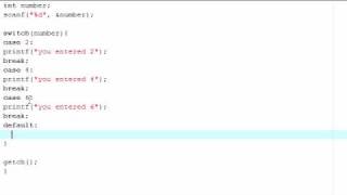 C Programming Tutorial - 8 - Switch Statement