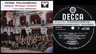 ED1 初回 1959年 Decca【英】SXL 2082 ボスコフスキー指揮 Johann Strauss Concert ウィーン・フィルハーモニー管弦楽団 New Year's Concert