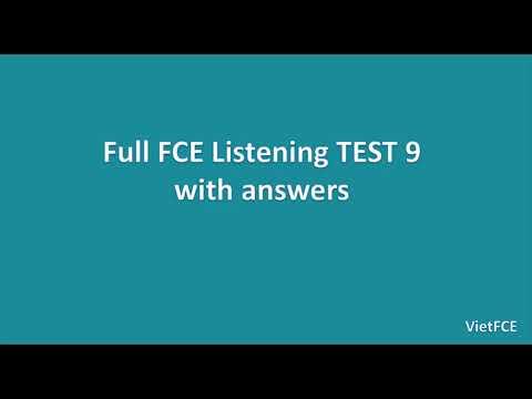 Full B2 First (FCE) Listening Test 9 - YouTube