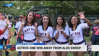 Astros fans head to Minute Maid Park to watch ALDS Game 3