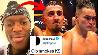 INFLUENCERS REACT TO ANESONGIB VS JARVIS BOXING KINGPYN BOXING FIGHT | GIB VS JARVIS REACTION (KSI)