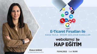 Webolizma® ile Hap Eğitimler Serisi #5 E-Ticaret Fırsatları ile Daha Fazla Erişim Sağlayan Kanallar