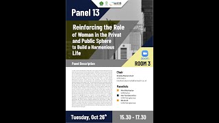 PARALLEL SESSION 2 - ROOM 3 - PANEL 13
