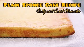 Tea time cake | Dessert recipes | Easy sponge cake recipe by Salty and Sweet Chronicles