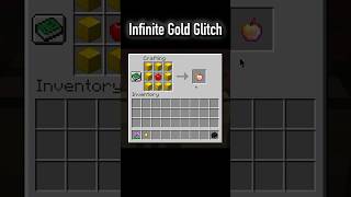 Infinite Gold Glitch #minecraft #memes