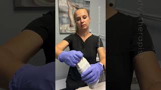 Professional lower leg wa- using roll on soft wax system from Starpil wax #bodywax #hairremoval