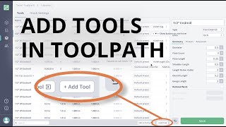 Create Tools Right Inside Toolpath