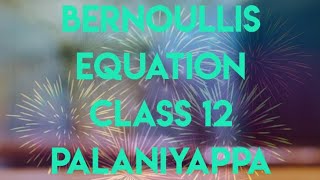 Bernoullis Theorem|class11|Physics|unit7|properties of matter in tamil@ProfPrabu