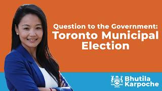 MPP Bhutila Karpoche: Question on Toronto Municipal Election