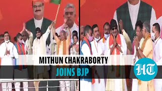 Bengal polls: Mithun Chakraborty joins BJP ahead of PM Modi's mega rally