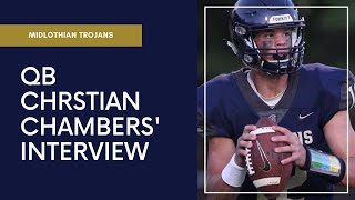 Midlothian Trojans QB Christian Chambers interview w/ Jakob Vaughan